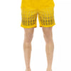 Short de bain Bikkembergs jaune en polyester pour homme