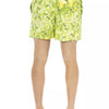 Just Cavalli Green Polyester Men Swim Short