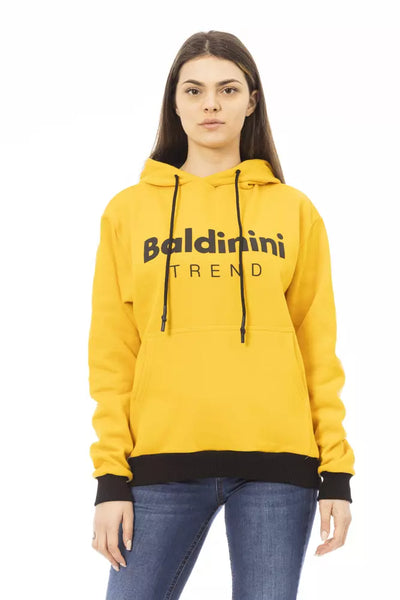 Baldinini Trend Gelbes Baumwoll-Sweatshirt