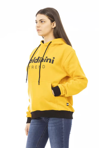 Baldinini Trend Gelbes Baumwoll-Sweatshirt