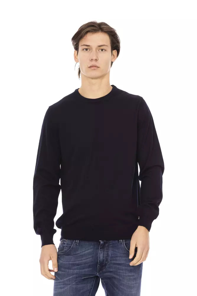 Pull homme en tissu bleu tendance Baldinini