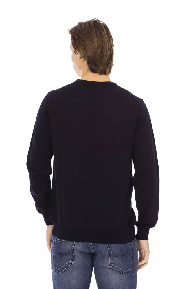 Pull homme en tissu bleu tendance Baldinini