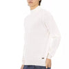 Baldinini Trend White Fabric Men's Turtleneck Sweater