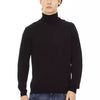 Baldinini Trend Black Fabric Men Sweater Turtleneck