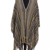 Poncho femme en laine multicolore Missoni