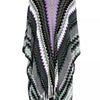 Poncho femme en laine multicolore Missoni