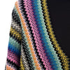 Poncho femme en laine multicolore Missoni