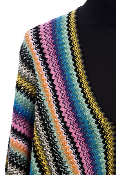 Poncho femme en laine multicolore Missoni