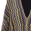 Poncho femme en laine multicolore Missoni