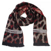 Cavalli Class Burgundy Wool Men Scarf