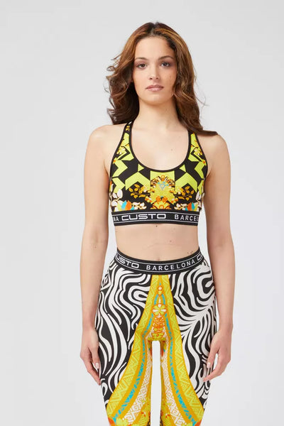 Custo Barcelona Gelbes Polyamid-T-Shirt