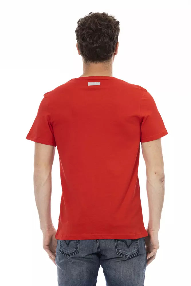 T-shirt homme en coton rouge Bikkembergs
