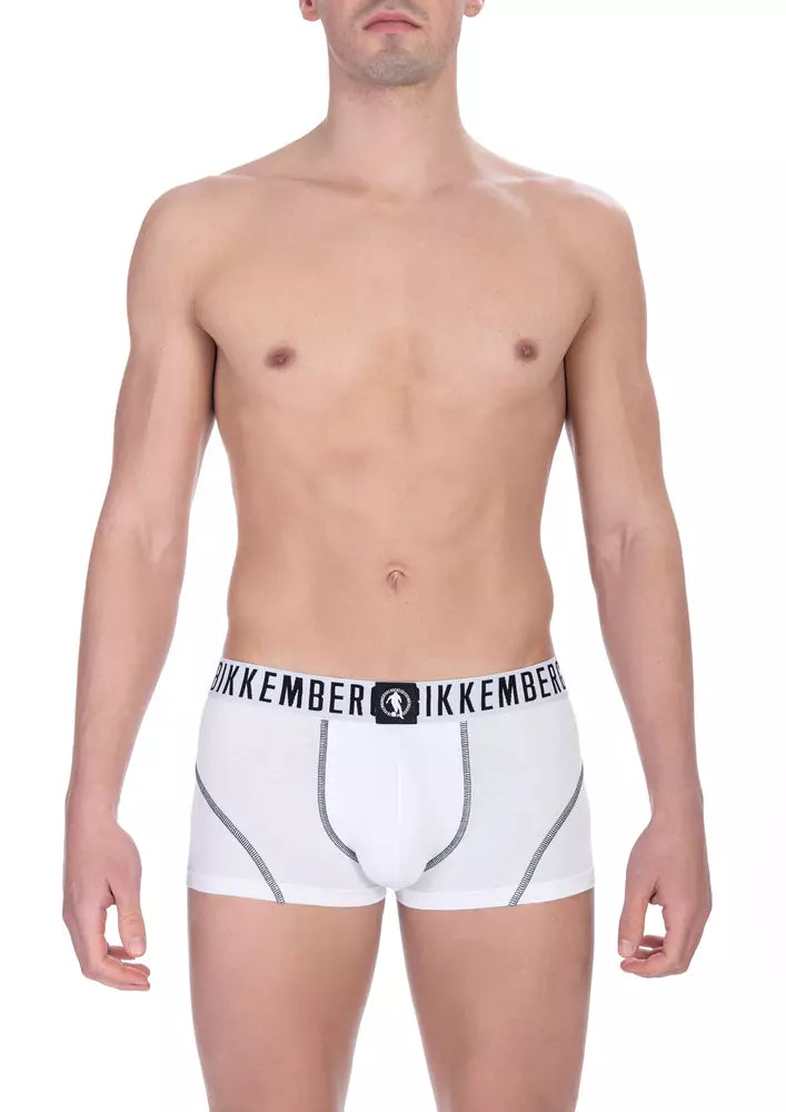 Ensemble de sous-vêtements pour homme en coton blanc Bikkembergs