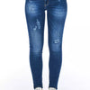 Jean bleu denim Frankie Morello pour femme