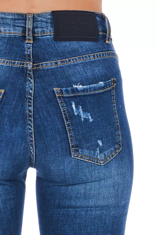 Jean bleu denim Frankie Morello pour femme