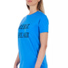 T-shirt femme en coton bleu clair Frankie Morello