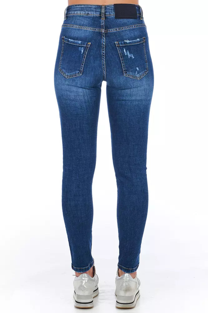 Jean bleu denim Frankie Morello pour femme