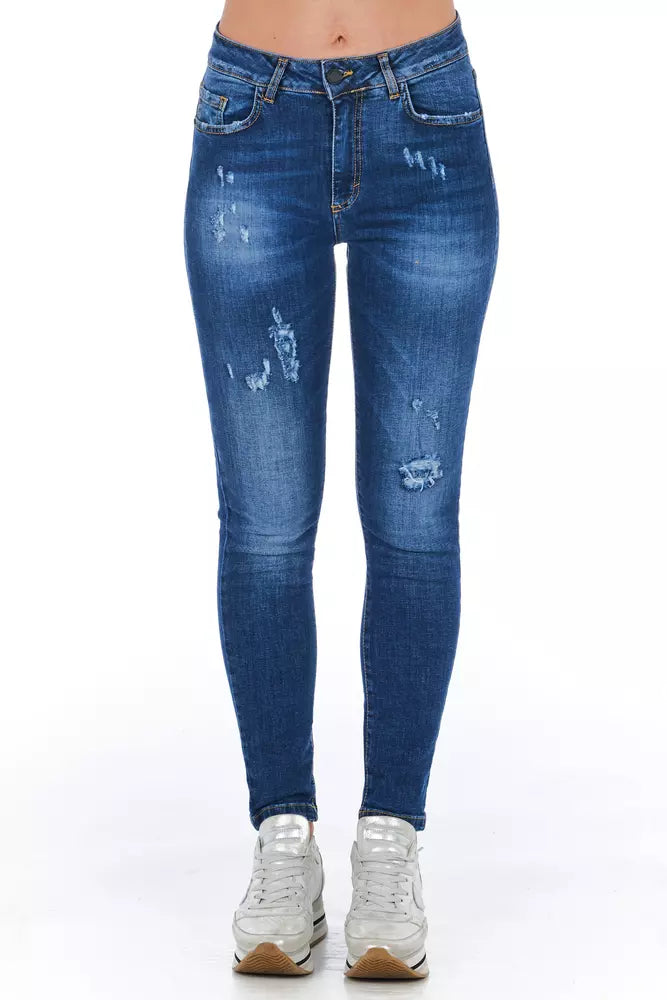 Jean bleu denim Frankie Morello pour femme