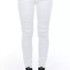 Frankie Morello White Cotton Pant