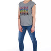 T-shirt en coton gris pour femme Frankie Morello