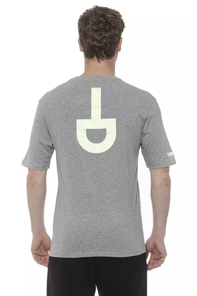 T-shirt gris en coton pour homme