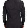 Dolce &amp; Gabbana Graues Slim Fit Stretch-Hemd SICILIA