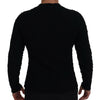 Dolce &amp; Gabbana Schwarzer Strickpullover aus Wolle mit V-Ausschnitt