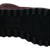 Dolce & Gabbana Bordeaux Nylon Boots Padded Mid Shoes