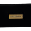 Dolce & Gabbana Black Velvet Logo Plaque Storage Bracelet Jewelry Box