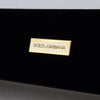 Dolce & Gabbana Black Velvet Logo Plaque Storage Bracelet Jewelry Box