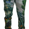 Pantalon en soie multicolore Dolce &amp; Gabbana