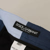 Dolce &amp; Gabbana – Blaue Straight-Fit-Hose aus Baumwolle