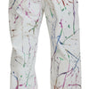 Dolce &amp; Gabbana – Weiße Jeanshose aus Baumwolle mit Farbspritzer-Print
