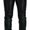 Dolce & Gabbana Black Shiny Stretch Skinny Pants