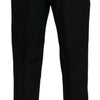 Dolce &amp; Gabbana – Schwarze Chinohose aus Wolle