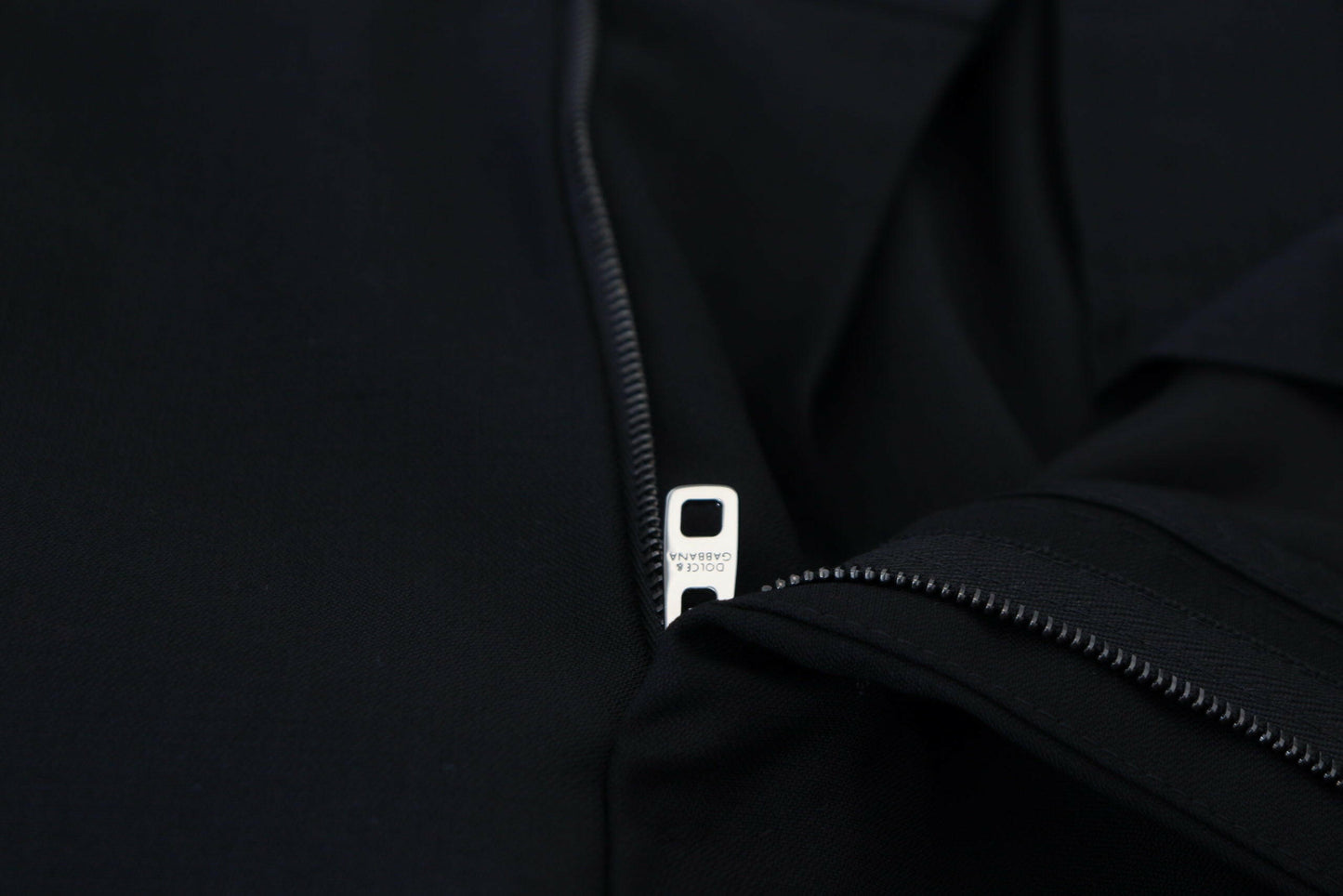 Dolce &amp; Gabbana – Schwarze Chinohose aus Wolle