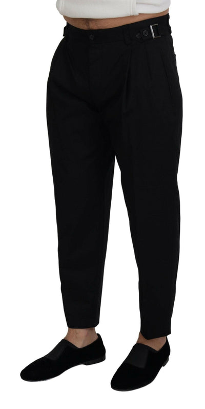 Dolce &amp; Gabbana – Schwarze Chinohose aus Baumwolle