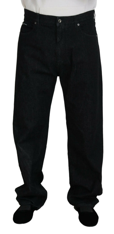 Dolce &amp; Gabbana Herren Jeans aus gewaschener Baumwolle in Schwarz