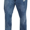 Dolce & Gabbana Blue Washed Cotton Casual Denim Jeans