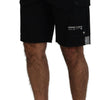Dolce & Gabbana Black Bermuda Cargo Casual Shorts