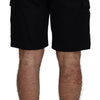 Dolce & Gabbana Black Bermuda Cargo Casual Shorts