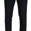 Dolce & Gabbana Black Wool Men Formal Pants