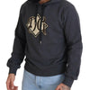 Dolce & Gabbana Gray Logo Cotton Hooded Sweatshirt Sweater