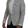 Blazer simple boutonnage élégant à rayures blanches Dolce &amp; Gabbana