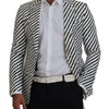 Blazer simple boutonnage élégant à rayures blanches Dolce &amp; Gabbana