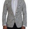 Blazer simple boutonnage élégant à rayures blanches Dolce &amp; Gabbana