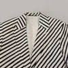 Blazer simple boutonnage élégant à rayures blanches Dolce &amp; Gabbana