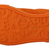 Dolce & Gabbana Orange Leather P.j. Tucker Sneakers Shoes