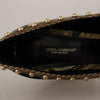 Escarpins élégants en brocart jacquard doré Dolce &amp; Gabbana