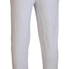 John Galliano White Cotton Logo Mens Jogger Pants
